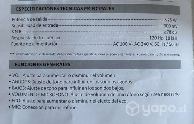 Master G ! Karaoke transportable! Perfecto - Imagen 5