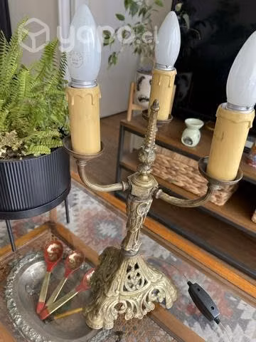 Lámpara bronce de mesa - Imagen 2