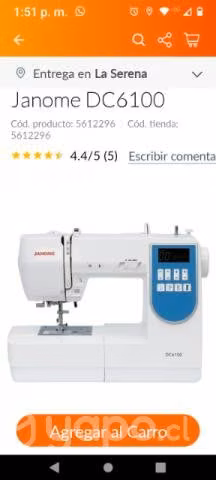Máquina de cocer digital