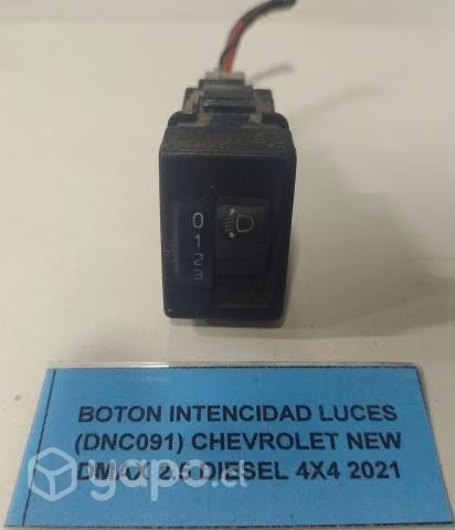 Botón Intencidad Luces (DNC091) Chevrolet New Dmax