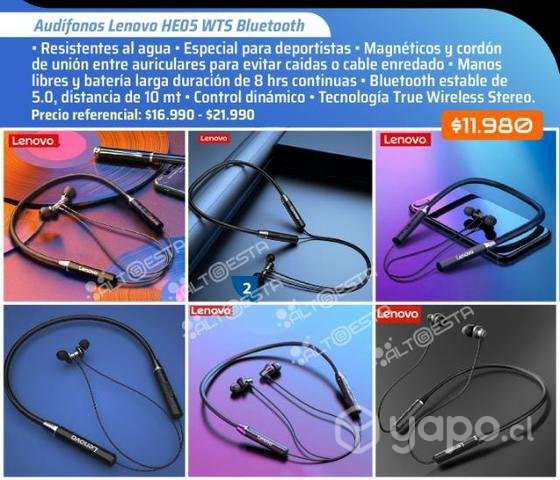 Audífonos Bluetooth Lenovo LP75 Blancos WTS - Imagen 2