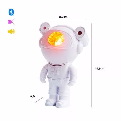 Lampara proyector luz led rgb astronauta de galaxi