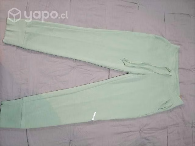Pantalon buzo dama PINK talla S color verde - Imagen 3