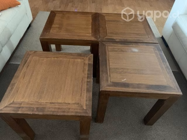 Mesa de centro modular de madera Son 4 mesas