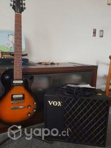 Guitarra epiphone modelo Les Poul+amplo Vox