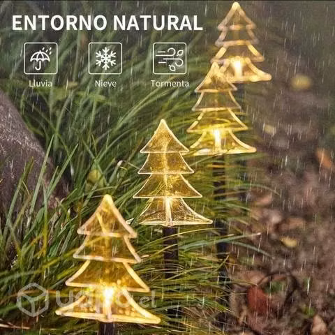 Estacas navideñas solares