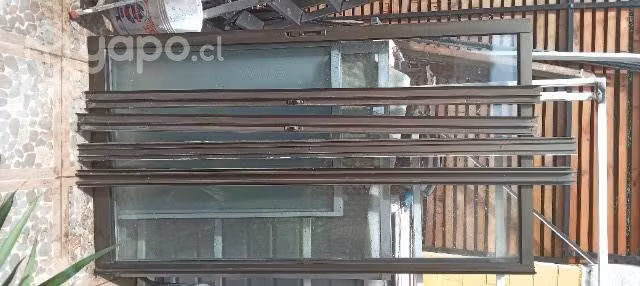 Vendo ventanas de aluminio color mate y color anum