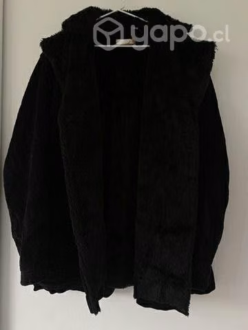 Abrigo de cotelé con interior peludo, talla L - Imagen 2