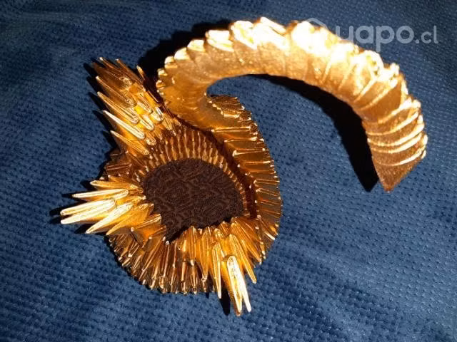 Cisne Dorado Antiguo Escultura Centro de mesa 35cm