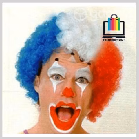 Peluca de Payaso Tricolor Chile - Imagen 3