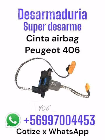 Cinta airbag Peugeot 406 desarmaduría