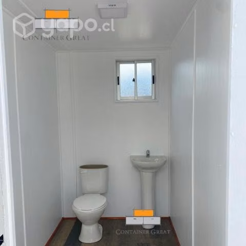Oficina modular 20 pues con medio baño externo