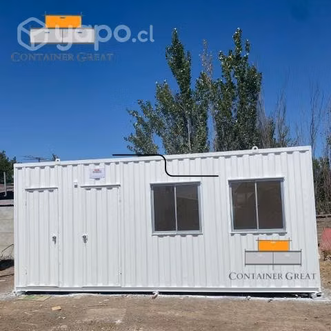 Oficina modular 20 pues con medio baño externo