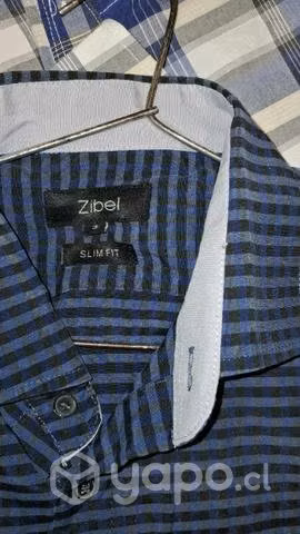 Camisa cuadrille azul - Imagen 3
