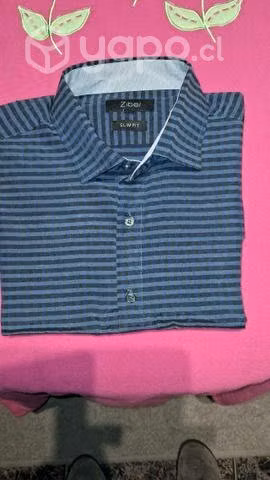 Camisa cuadrille azul - Imagen 4