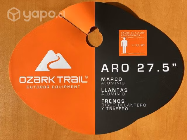 Bicicleta Nueva Ozark 27.5 Aluminio