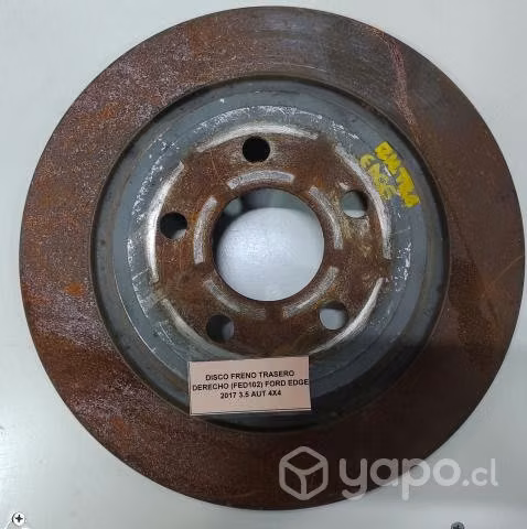 Disco Freno Trasero Derecho (FED102) Ford Edge 201