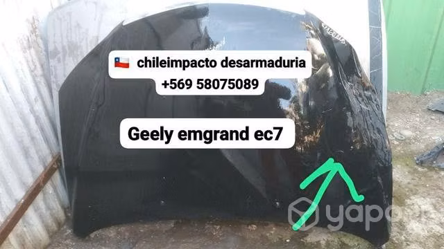 Capot geely emgrand ec7 con detalle