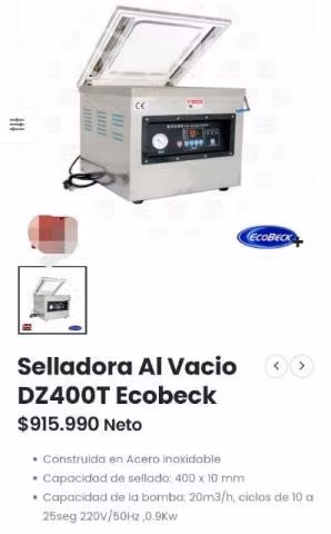 Selladora al vacío nueva,