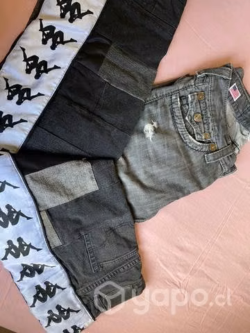Pantalón Customizado true religión/kappa