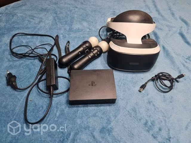Ps vr casi nuevos + cámara ps4 + 2 controles move