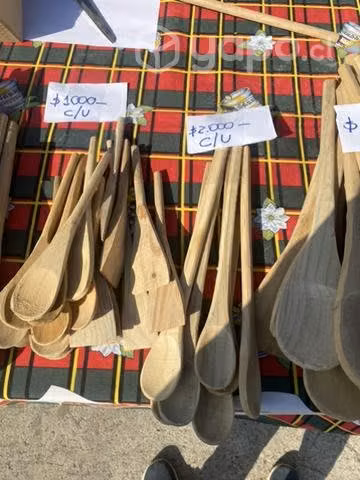 Cuchara de maderas colgadores de cortinas todo ma