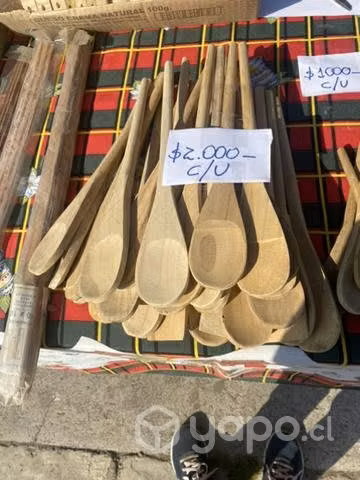 Cuchara de maderas colgadores de cortinas todo ma