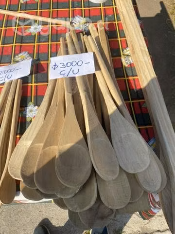 Cuchara de maderas colgadores de cortinas todo ma