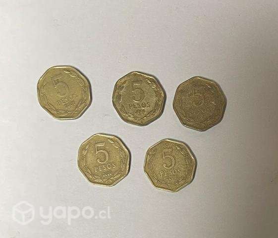Monedas de 5 pesos - Imagen 2