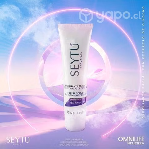 Exfoliante facial con ginseng