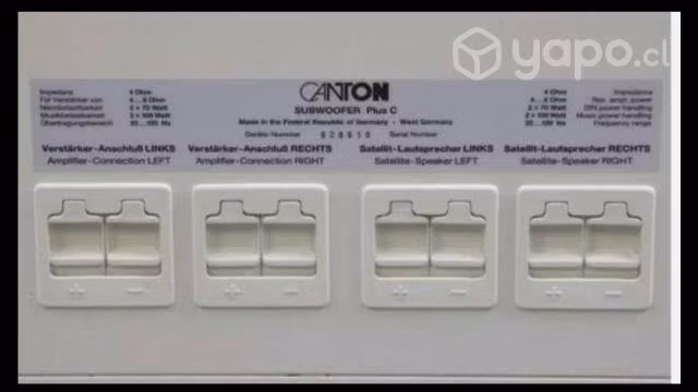 Parlantes Canton Alemanes originales