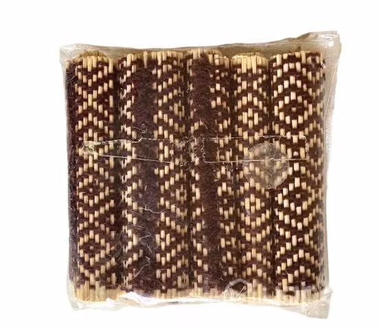 Posavasos / Set 6 Piezas / Bambú -Tejidos / Nuevos