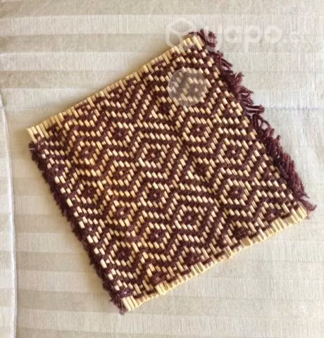 Posavasos / Set 6 Piezas / Bambú -Tejidos / Nuevos