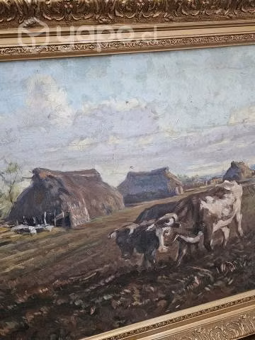 Óleos antiguos del pintor húngaro rudolf pintye. - Imagen 3
