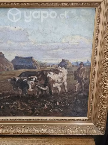 Óleos antiguos del pintor húngaro rudolf pintye. - Imagen 4