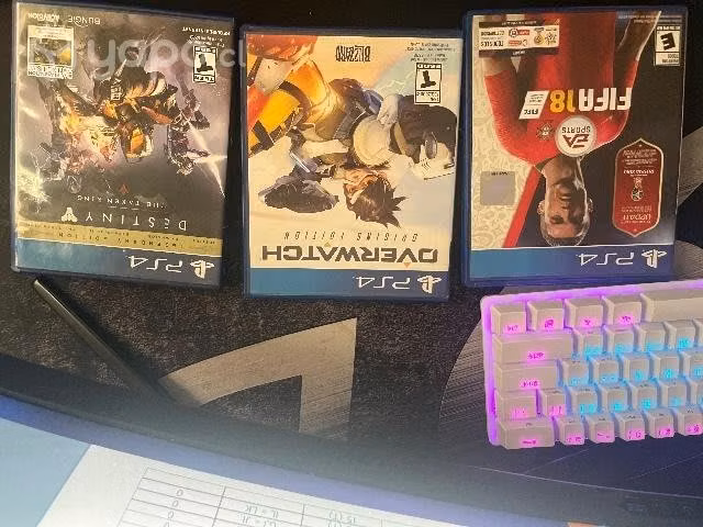 Fifa 2018, overwatch, destiny 2