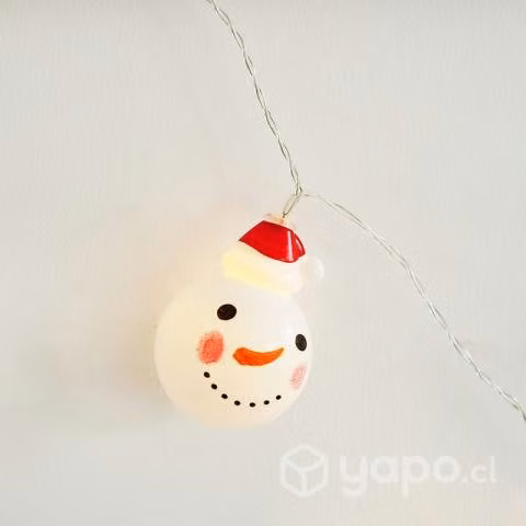 Guirnalda de luces cara de muñeco de nieves 10T 4
