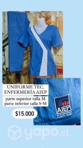 Uniforme tens tec. enfermería aiep - Imagen 2