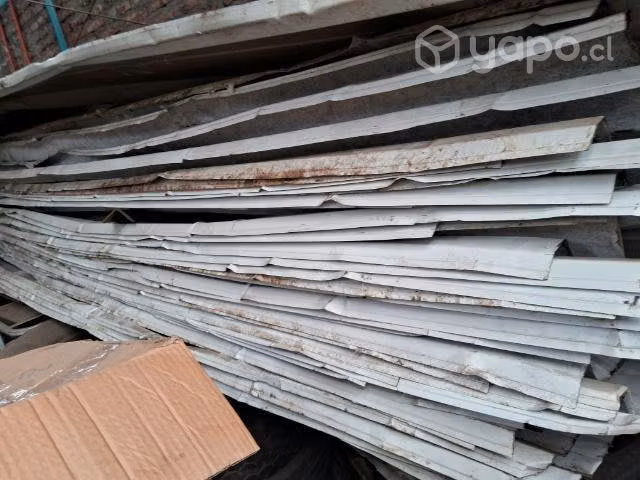 Planchas de zinc usadas sanas en 3 metros