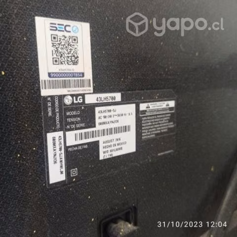 Televisor de 42 pulgadas más mueble de baño inclui