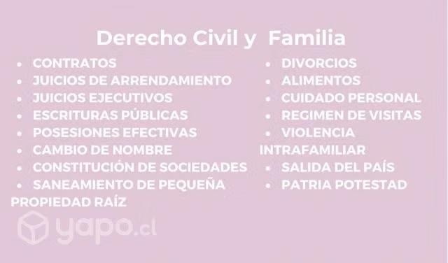 Servicios y asesoría jurídica X región