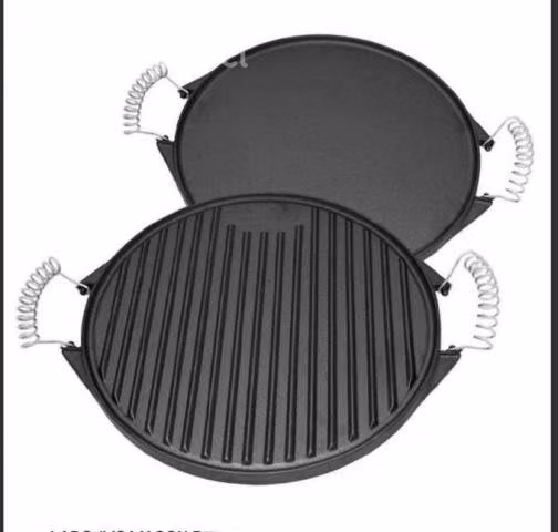 Plancha churrasquera fierro fundido redonda ø25 cm