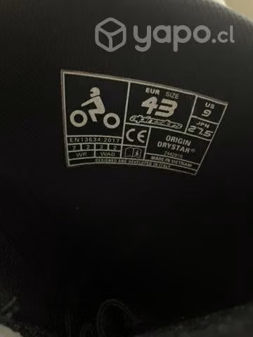 Bota para andar en moto