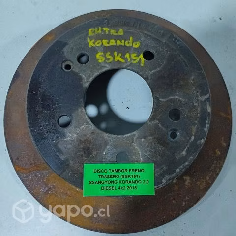 Disco Tambor Freno Trasero (SSK151) SSangyong