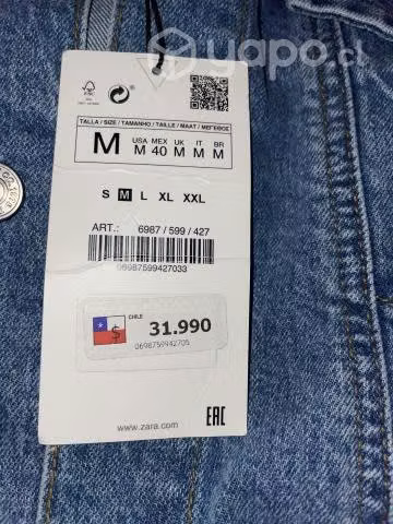 Chaqueta mezclilla Zara - Imagen 3