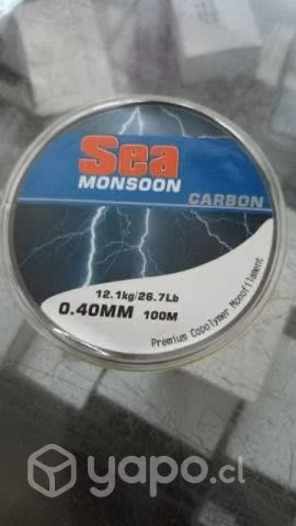 Lienza monofilamento de carbono dócil