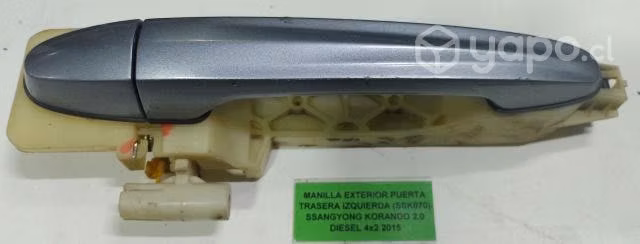 Manilla Exterior Puerta Trasera Izq SSangyong Kora