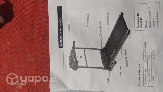 trotadora eléctrica casi nueva