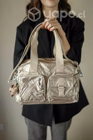 Cartera Kipling Defea gold metallic