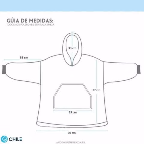 Polerón Gris Sherpa Chiporro Huggle Hoodie Unisex